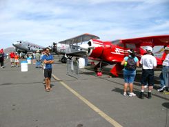 Douglas DC-2; Boeing 40-C and Beech D17S Staggerwing