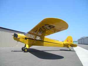 Piper J-3 Cub - Hangar at Camarillo California