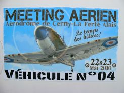 Meeting Aerien Poster for La Ferta Alais - look for these to help you drive there...