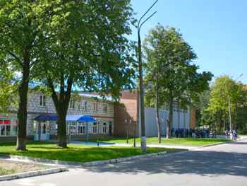 Monino museum and administration building with The Great Patriotic War Hangar
