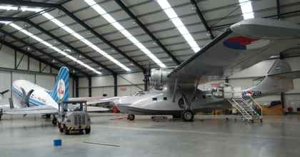 PBY 5A Catalina and DC3 at Lelysta
