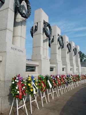 WWII Memorial on 70th Anniversary of VE Day