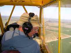 Mark gets to copilot the cub over Kansas Mark gets to copilot the cub over Kansas