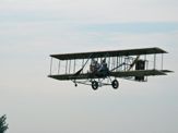 Judy flying in Wright B Flyer Replica