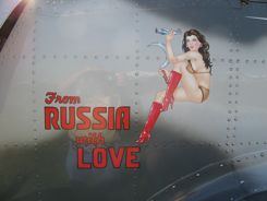 From Russia With Love Yak Nose Art at Oshkosh